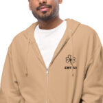 Unisex fleece zip up hoodie - Image 5