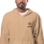 Unisex fleece zip up hoodie - Image 2