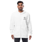 Unisex fleece zip up hoodie - Image 6