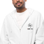 Unisex fleece zip up hoodie - Image 8