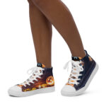 Women's high top canvas shoes