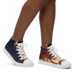Women's high top canvas shoes - Image 3