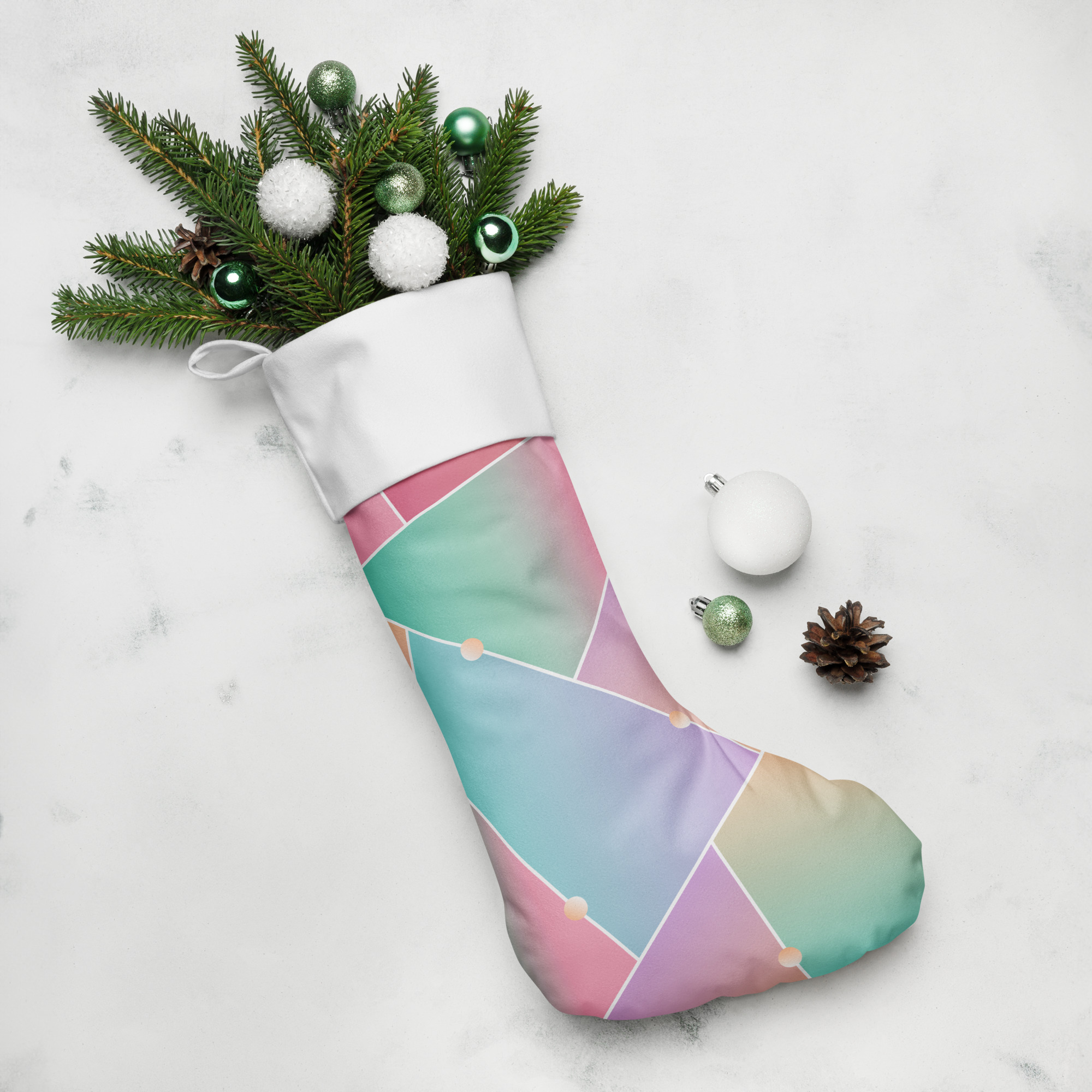 christmas-stocking-white-front-654cf8635cfb3.jpg Christmas stocking - Image 1